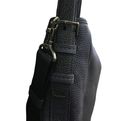 FUJITAKA フジタカ ショルダーバッグ レディース オールシーズン レザー ネイビー 中古 N1