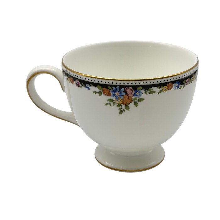 Wedgwood ウェッジウッド オズボーン カップ＆ソーサー ペア 洋食器 ブランド 花柄 おしゃれ 紅茶 ティー 2客 中古 W1