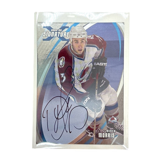 In The Game NHLカード 2002-03 SIGNATURE BE A PLAYER DEREK MORRIS COLORADO AVALANCHE #124 中古 IT1