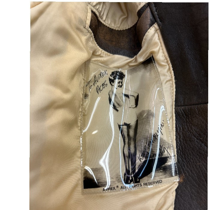 AVIREX アヴィレックス レザージャケット G-1 L 本革 アウター メンズ 秋 冬 中古 W1