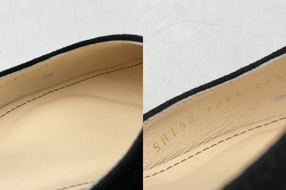 REGAL リーガル アンクルストラップ ローヒール パンプス F06L ブラック 23.5cm 中古 D4