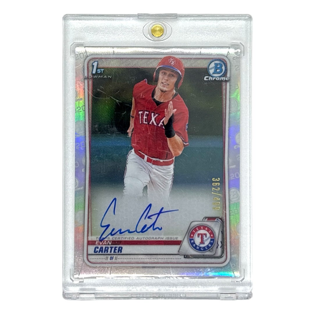 TOPPS MLBカード BOWMAN CHROME 1ST EVAN CARTER TEXAS RANGERS /499 #CDA-EC 中古 IT1