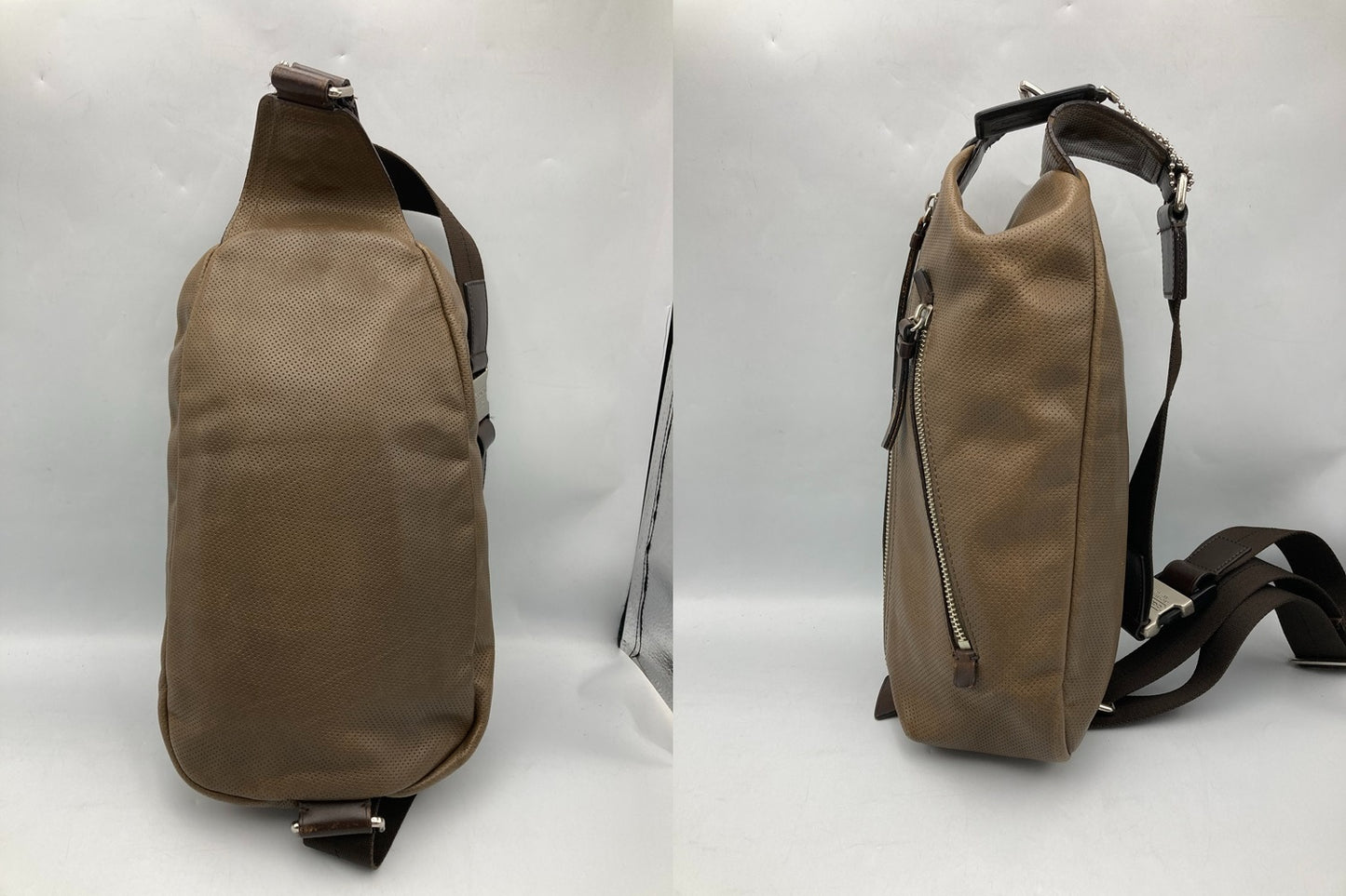 COACH コーチ トンプソン ボディバッグ スリングバッグ 70716 中古 D4