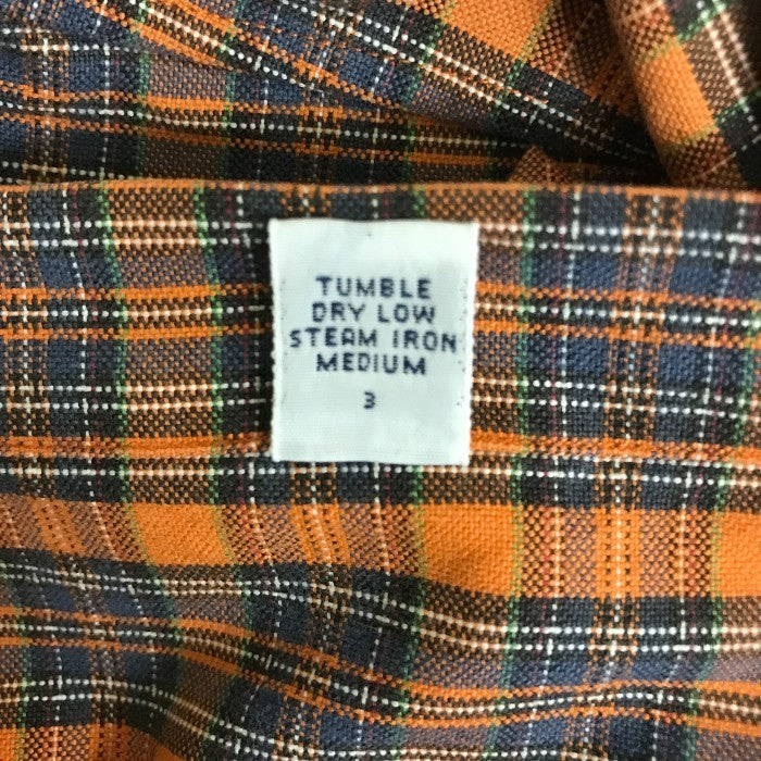 Ralph Lauren ラルフローレン シャツ メンズ 長袖 チェック オレンジ/ネイビー Lサイズ トップス ビッグシャツ 中古 W1