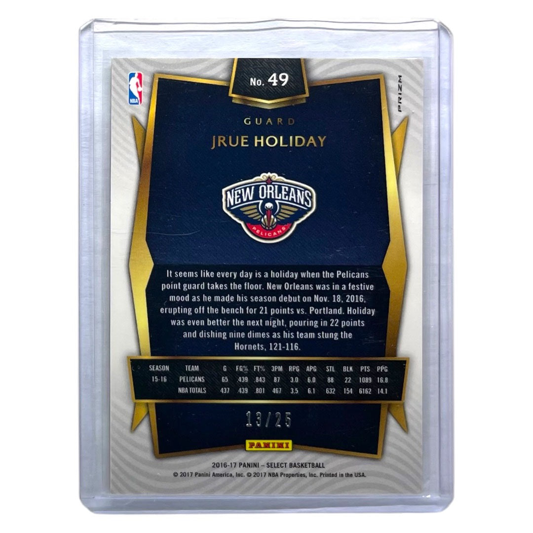 PANINI NBAカード SELECT PRIZM JRUE HOLIDAY PELICANS /25 #49 中古 IT2