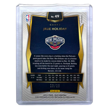 PANINI NBAカード SELECT PRIZM JRUE HOLIDAY PELICANS /25 #49 中古 IT2