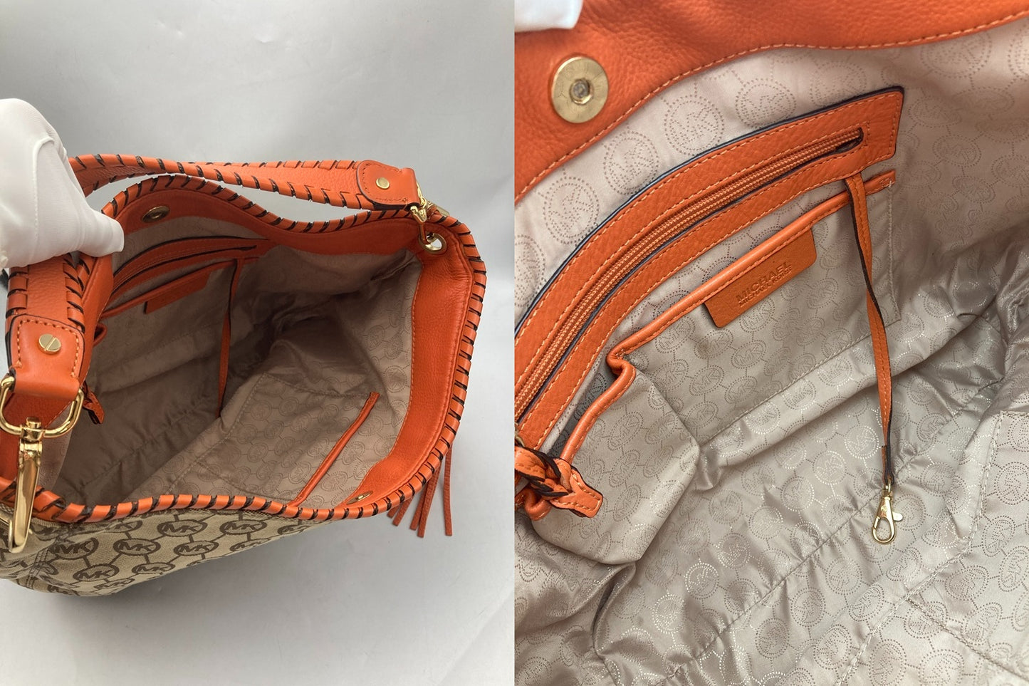 MICHAEL KORS マイケルコース タッセル ワンショルダーバッグ 中古 D4