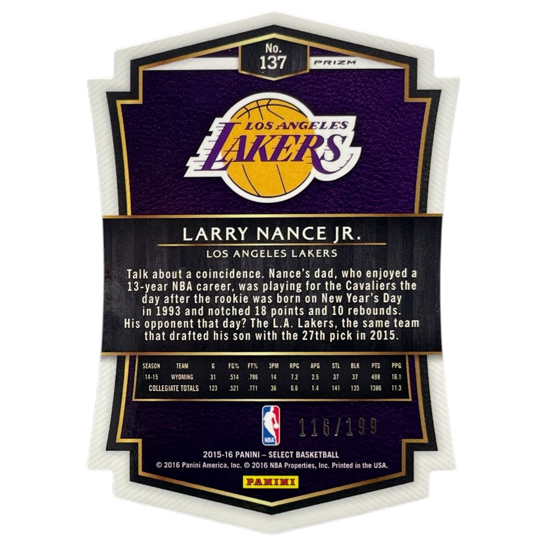 PANINI NBAカード SELECT PRIZM DIE CUT LARRY NANCE JR. LAKERS /199 #137 中古 IT2