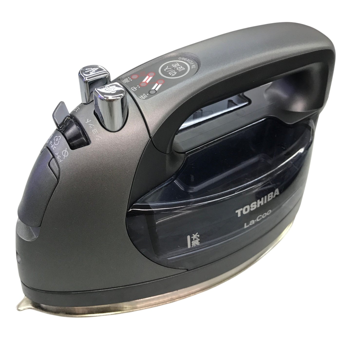 東芝 TOSHIBA コードレススチームアイロン ラクル La・Coo ラクー ブラックスチール TA-FDX960(K) 中古 Y1
