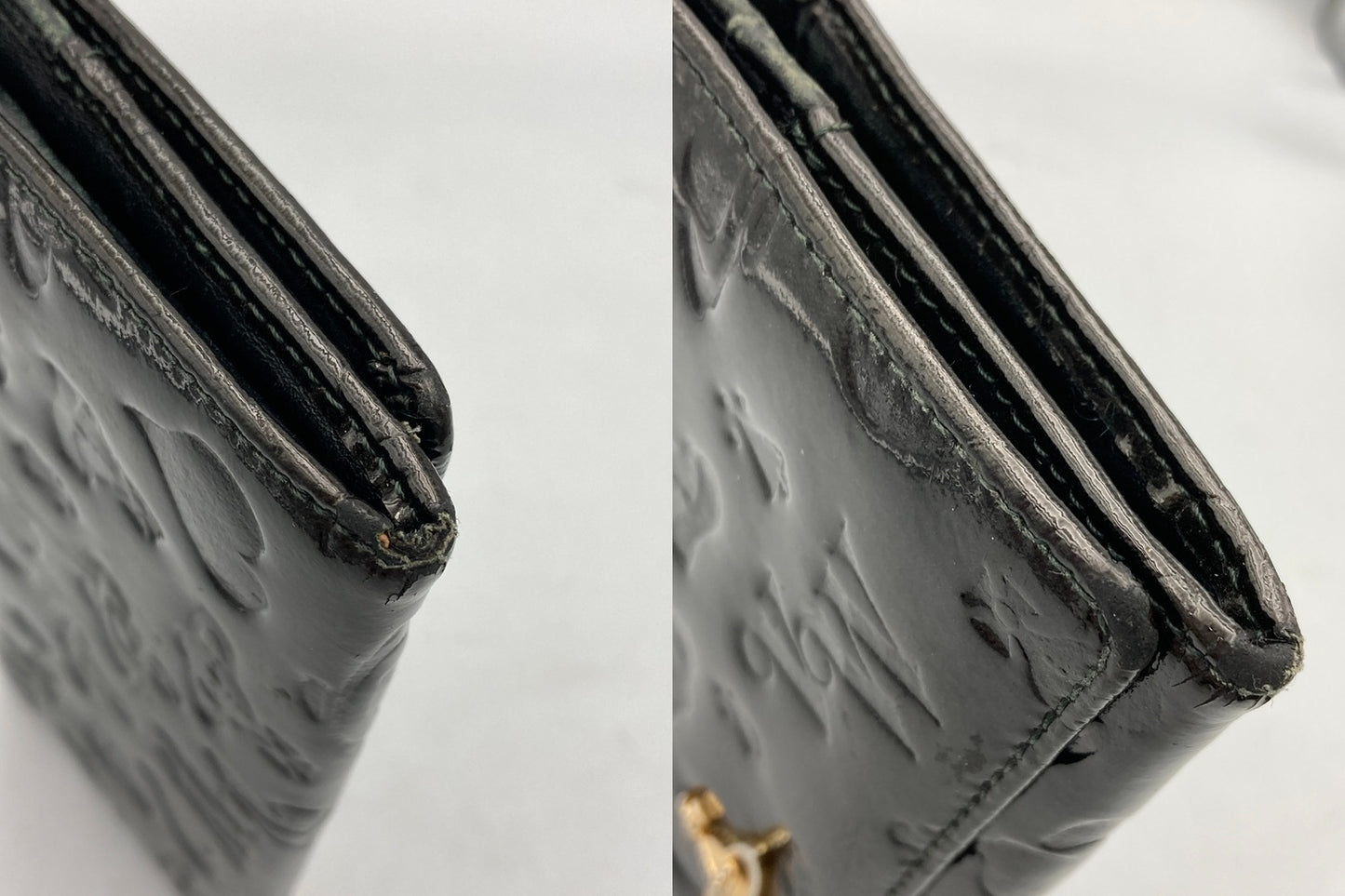 Vivienne Westwood ヴィヴィアンウエストウッド エナメル 2つ折り 長財布 中古 D4