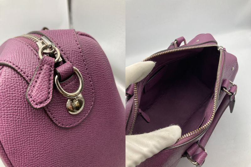 COACH コーチ ミニベネットサッチェル 2way ショルダー ボストンバッグ F57521 中古 D4
