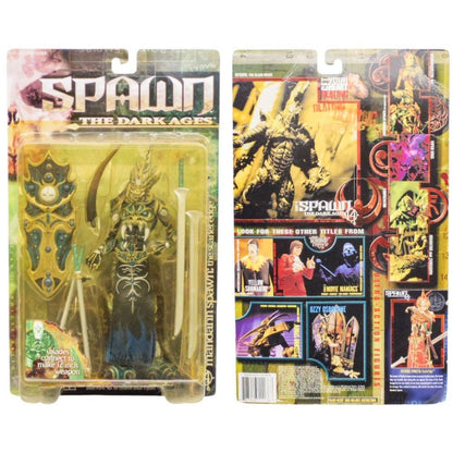 SPAWN SERIES 14 THE DARK AGES mandarin spawn the scanlet edge Repainter Version McFARLANE TOYS 中古 a1