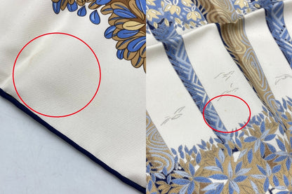 HERMES エルメス カレ90 OMBRES ET LUMIERES 影と光 シルクスカーフ 中古 D4