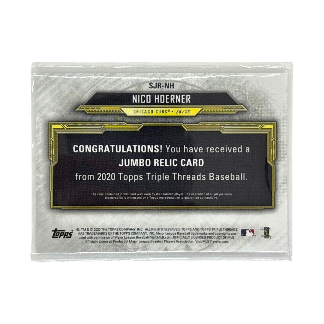 TOPPS MLBカード TRIPLE THREADS NICO HOERNER CHICAGO CUBS 26/27 #SJR-NH 中古 IT1