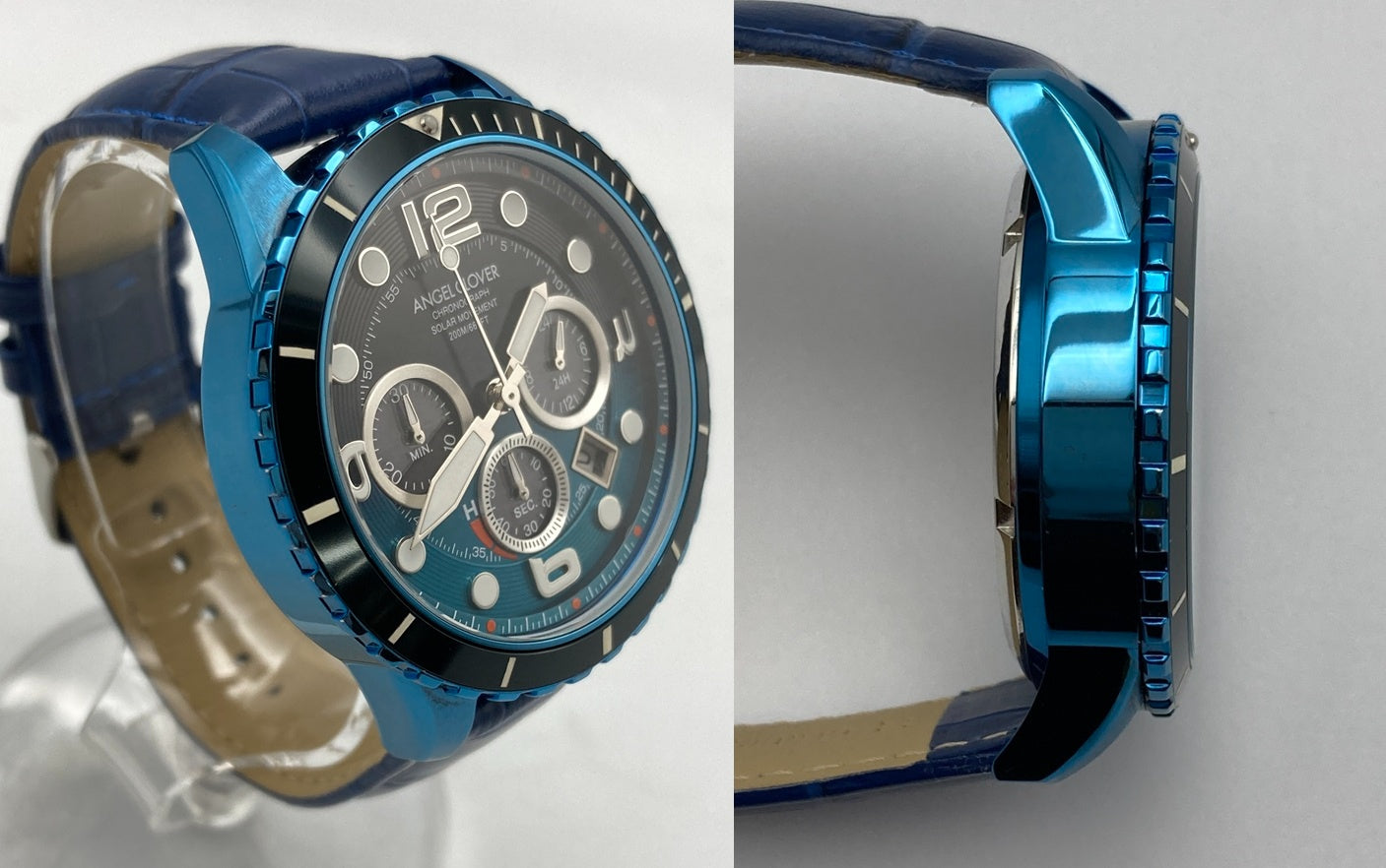 ANGEL CLOVER TIME CRAFT DIVER エンジェルクローバー タイムクラフト ソーラー×ダイバーズ 腕時計 TCD45NNG-NV 中古 D4