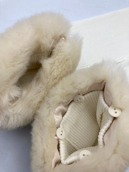 TOCCA トッカ エコファー付き ボレロ カーディガン 488445 サイズXS ホワイト 中古 D4