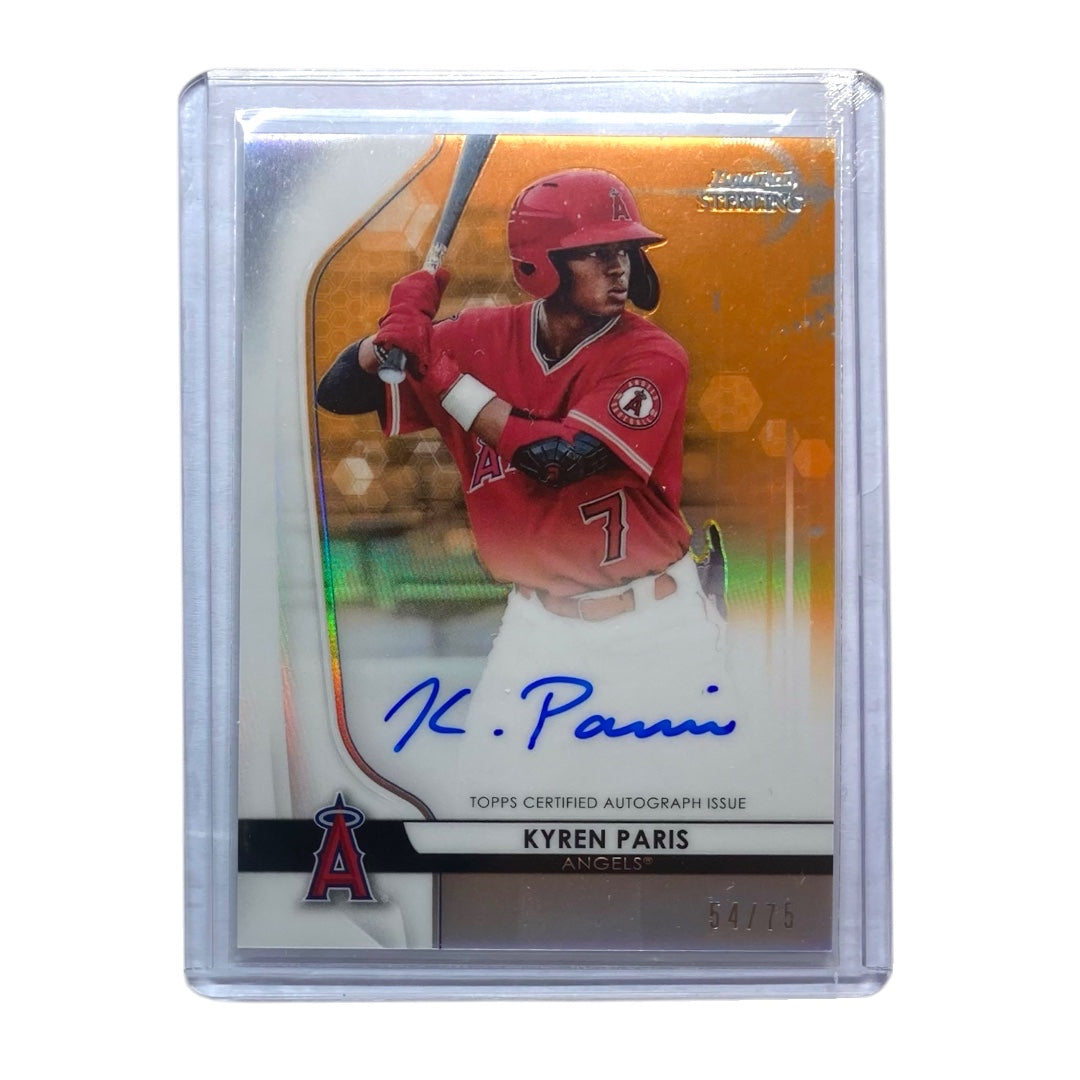 TOPPS MLBカード BOWMAN STERLING KYREN PARIS ANGELS /75 #BSPA-KP 中古 IT2