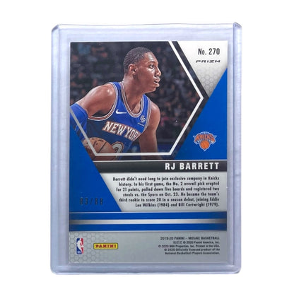 PANINI NBAカード MOSAIC PRIZM RJ BARRETT NEW YORK KNICKS /88 #270 中古 IT2