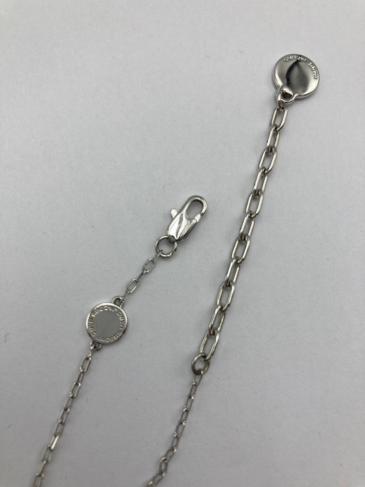 MARC JACOBS マークジェイコブス ロゴ ディスク エナメル ネックレス ピンク 中古 D4