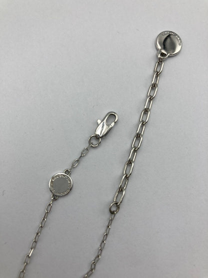 MARC JACOBS マークジェイコブス ロゴ ディスク エナメル ネックレス ピンク 中古 D4