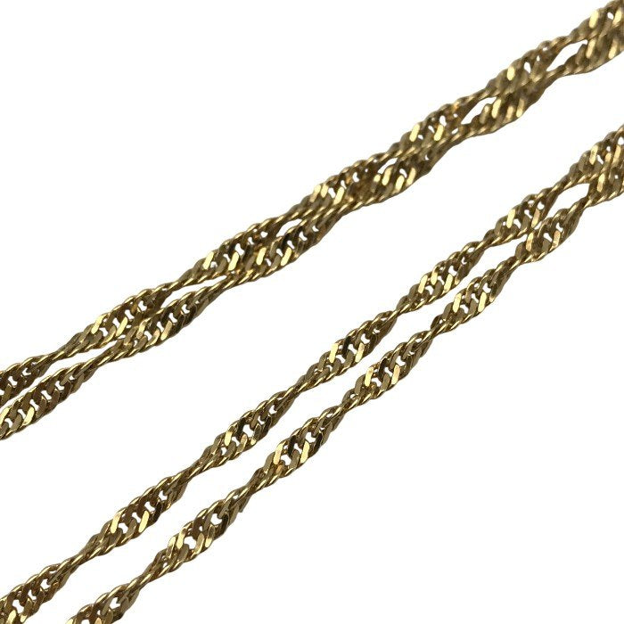 K18 ネックレスチェーン レディース スクリューチェーン ゴールド 50cm 中古 T1