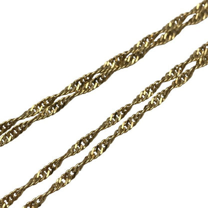 K18 ネックレスチェーン レディース スクリューチェーン ゴールド 50cm 中古 T1