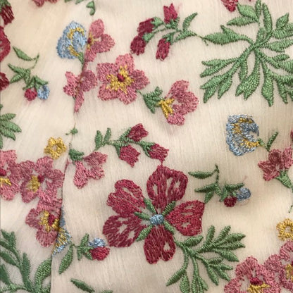 TOCCA トッカ WOODHAM EMB ワンピース レディース ドレス ポリエステル ノースリーブ 刺繍 花柄 ご家庭で水洗い可 ピンク サイズ2 OPTOIM0340 中古 T1