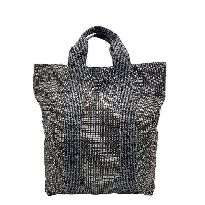 HERMES エルメス エールライン カバス トートバッグ ユニセックス キャンバス ダークグレー ブランド 鞄 通勤 A4 中古 W４