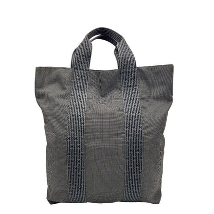 HERMES エルメス エールライン カバス トートバッグ ユニセックス キャンバス ダークグレー ブランド 鞄 通勤 A4 中古 W４