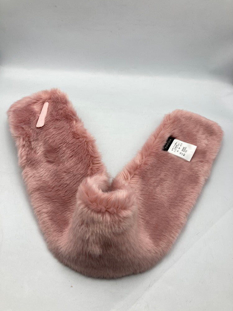 TOCCA トッカ エコファー ティペット ピンク 中古 D4