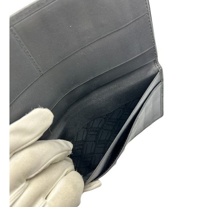 dunhill ダンヒル レザー 長札入れ 本革 ブランド メンズ 財布 カード入れ 中古 W４