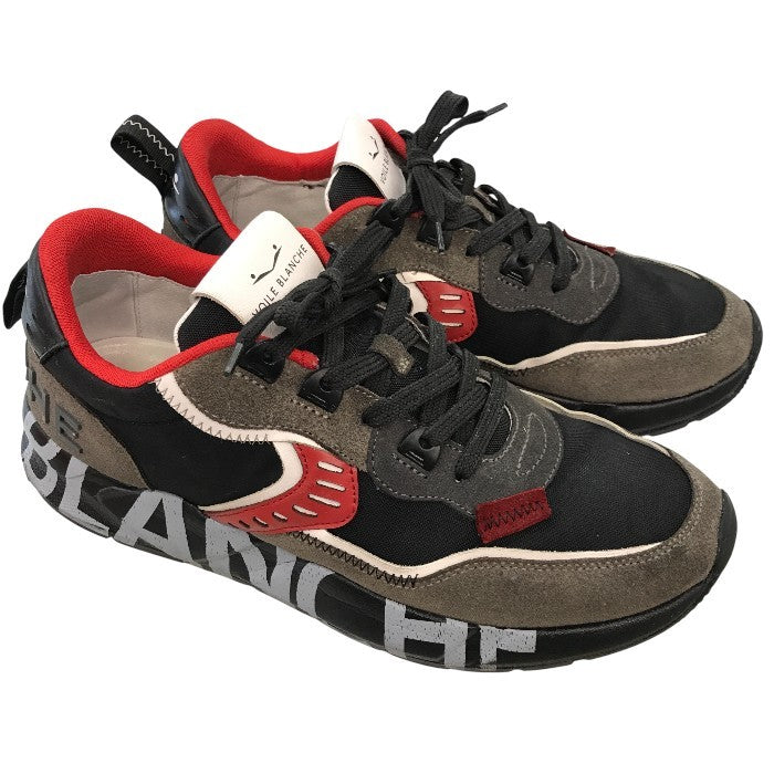 VOILE BLANCHE ボイルブランシェ スニーカー CLUB01 43 メンズ ローカット ロゴ スウェード 厚底 シューズ 中古 Y1