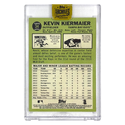 未開封品 TOPPS MLBカード HERITAGE KEVIN KIERMAIER TAMPA BAY RAYS 1/1 #34 中古 IT1