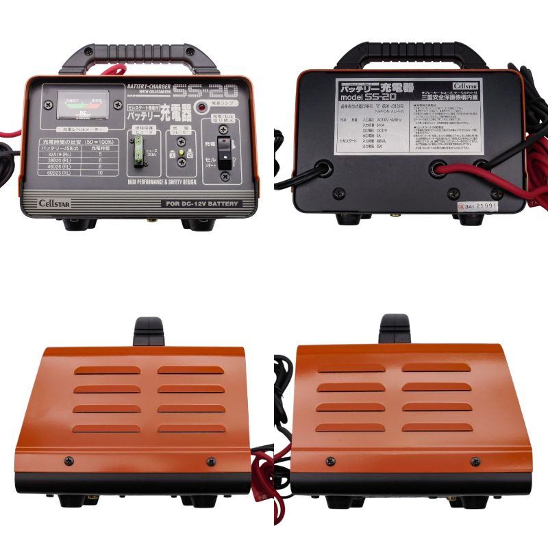 セルスター工業株式会社 セルスタート機能付バッテリー充電器 DC12V専用 CELLSTAR SS-20 中古 a1