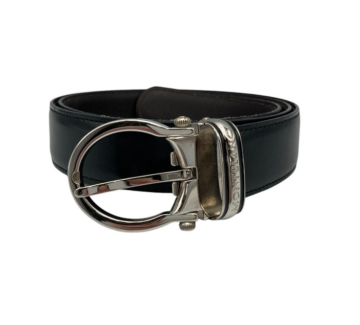 MONT BLANC  モンブラン バックル レザーベルト メンズ 中古 D4