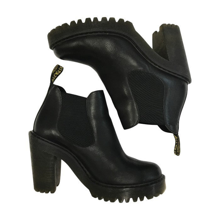 Dr.Martens ドクターマーチン HURSTON サイドゴアブーツ レディース レザー ヒール チェルシーブーツ ブラック UK5 中古 T1
