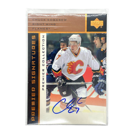 UPPER DECK NHLカード PREMIER COLLECTION CHUCK KOBASEW FLAMES #S-CK 中古 IT1