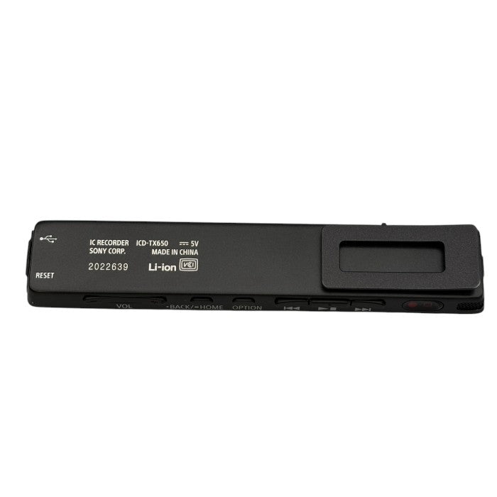 ソニー SONY ステレオICレコーダー ICD-TX650 : 16GB 高性能デジタルマイク内蔵 ブラック ICD-TX650 B 家電 コンパクト 小さめ スリム スティック型 録音 充電式 中古 W1