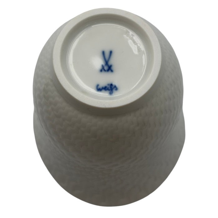 Meissen マイセン 波の戯れ タンブラー ホワイト 洋食器 食器 コップ 中古 W４