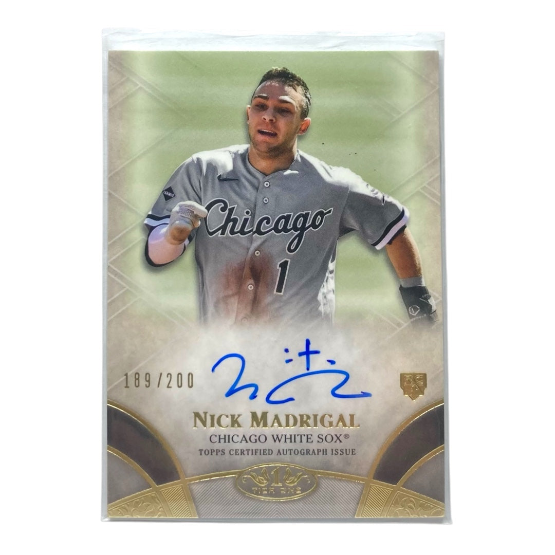 TOPPS MLBカード TIER 1 NICK MADRIGAL CHICAGO WHITE SOX /200 #BOA-NM 中古 IT2