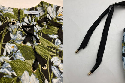 Blumarine ブルマリン 花柄 フレアスリーブ ワンピース サイズ IT40 レディース 中古 D4
