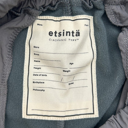 etsinta エシンタ CIAOPANIC TYPY リメイク トラックジャージーパンツ レディース ナイロン Mサイズ チャコールグレー TYZ1031202A0004 チャオパニックティピー ジャージ 秋 冬 ボトムス 中古 W1