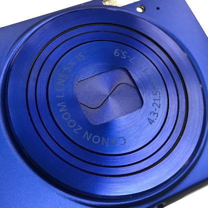 Canon デジタルカメラ ブルー 光学5倍ズーム 広角24mm Wi-Fi対応 キャノン SDカード IXY420F(BL) 中古 T1