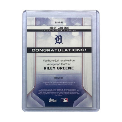 TOPPS MLBカード BOWMAN STERLING RILEY GREENE DETROIT TIGERS /150 #BSPA-RG 中古 IT2