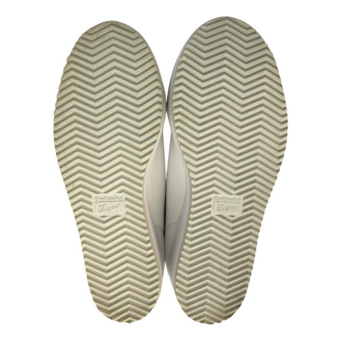 Onitsuka Tiger オニツカタイガー DELEGATION CHUNK W スニーカー レディース レザー 厚底 ロゴ ベルクロ ホワイト 23.5cm 1182A207 中古 T1