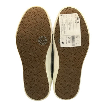 UGG アグ LAELA スニーカー レディース ラエラ スリッポン 紐なし ラメ ボア ホワイト/シルバー 22cm 3076 中古 T1