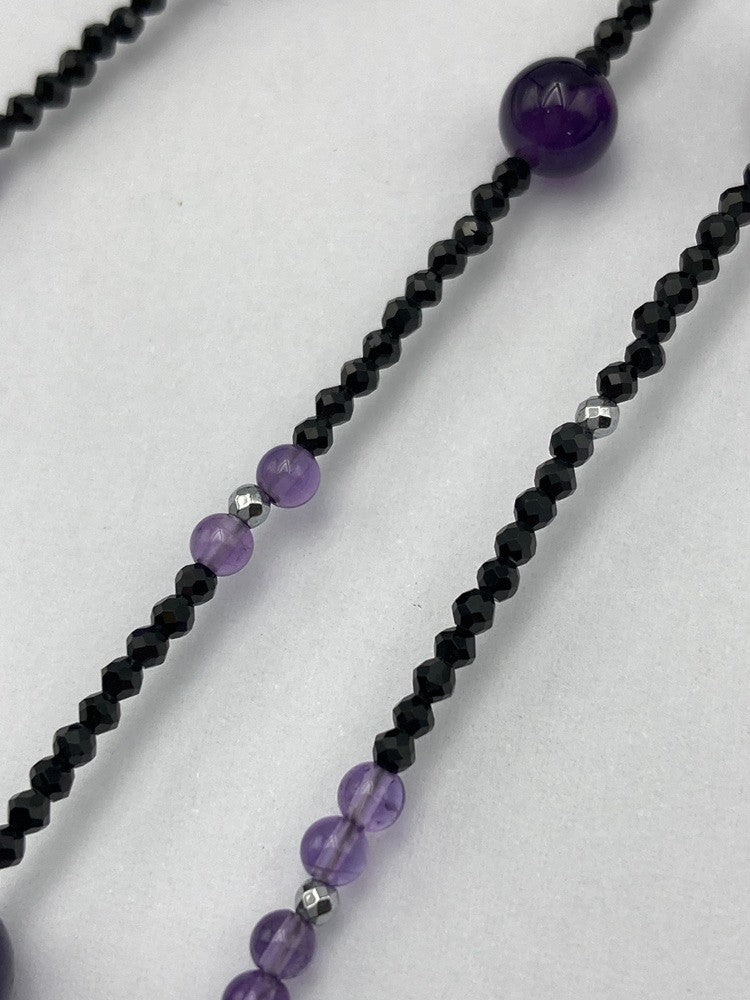 天然石 2連 ネックレス 中古 D4