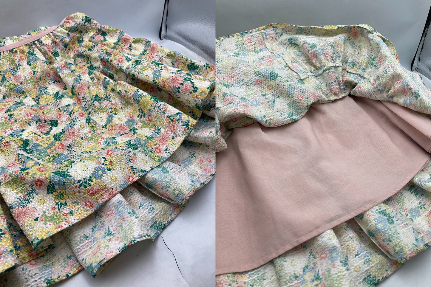 TOCCA トッカ キッズライン バンビ―ニ 花柄 ノースリーブワンピース 120cm 中古 D4