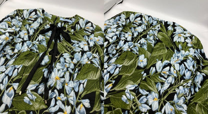Blumarine ブルマリン 花柄 フレアスリーブ ワンピース サイズ IT40 レディース 中古 D4