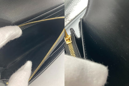 CELINE セリーヌ ラージウォレット トリオンフ / シャイニーカーフスキン 長財布 中古 D4
